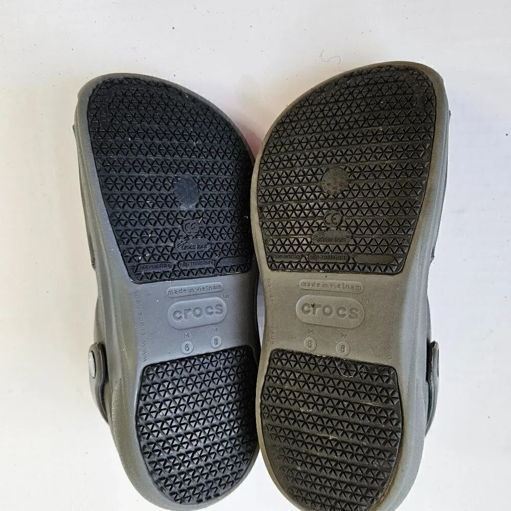 CROC UNISEX COBALT BLUE MOLDED CLOG SHOES WATERPROOF CLOSED TOE SIZE M-6 W-8